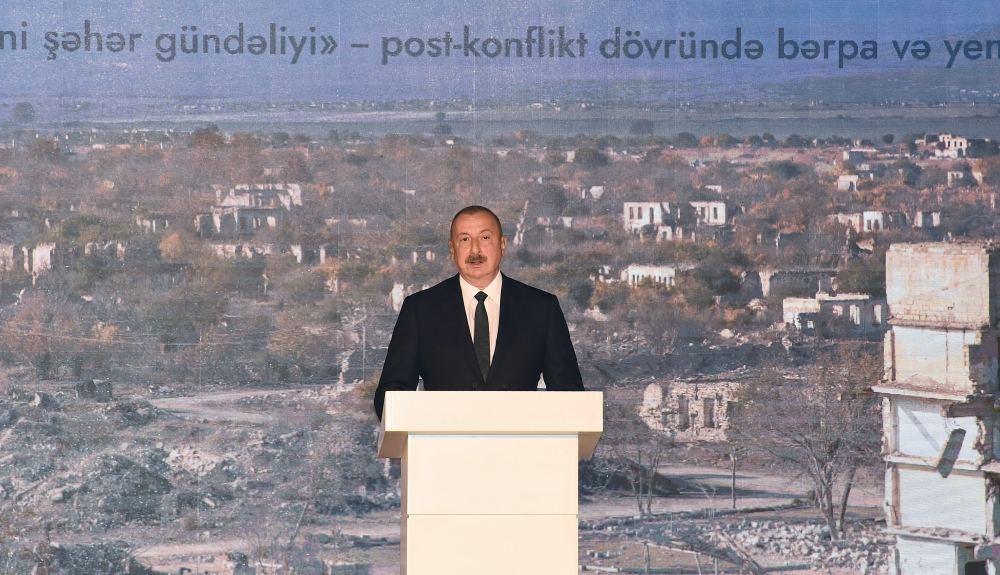 President Ilham Aliyev, First Lady Mehriban Aliyeva attend opening ceremony of Azerbaijan National Urban Planning Forum in Aghdam (PHOTO/VIDEO)