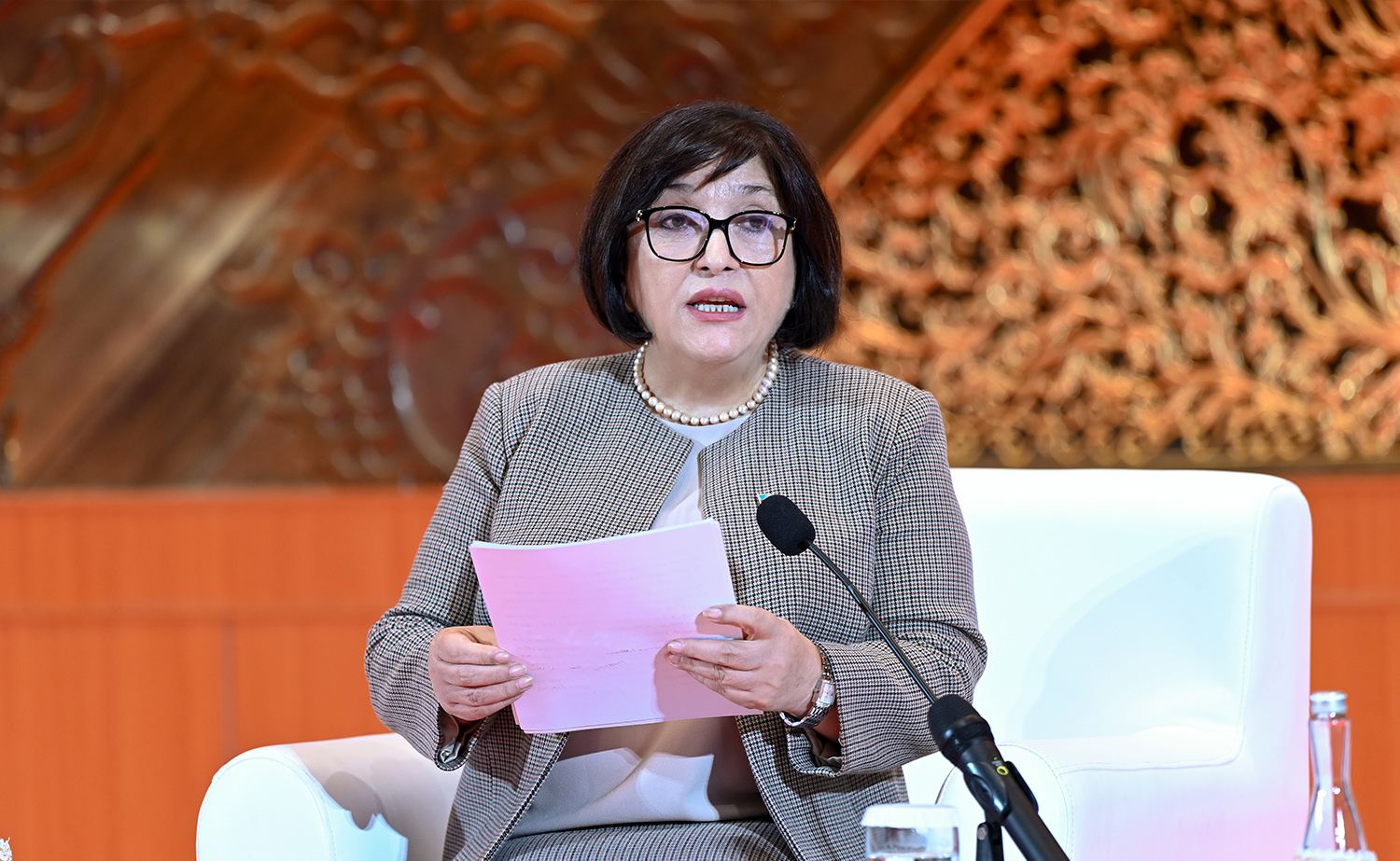Sahiba Gafarova speaks at VIII Summit of Speakers of G20 Parliaments (PHOTO)
