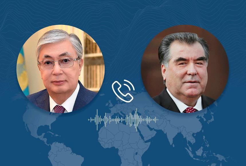 Состоялся телефонный разговор президентов Казахстана и Таджикистана