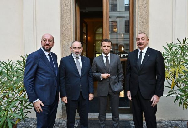 President Ilham Aliyev defends his principled positions in Prague, initiative of Charles Michel and failure of Pashinyan-Macron plan