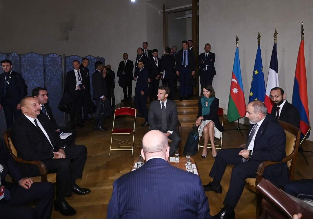 Azerbaijani, French, European Council and Armenian leaders hold another meeting in Prague (PHOTO/VIDEO)
