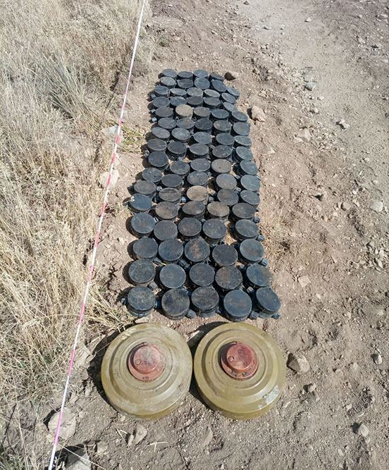 Обезврежены мины, обнаруженные в Кяльбаджаре и Дашкесане (ФОТО/ВИДЕО)