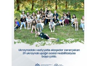 Azerbaijan completes social rehabilitation program for Ukrainian children