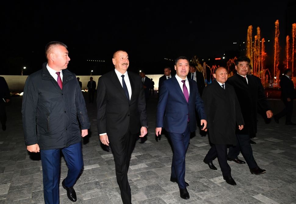 President Ilham Aliyev, Kyrgyz President Sadyr Japarov attend inauguration of Kyrgyzstan-Azerbaijan Friendship Park in Bishkek (PHOTO/VIDEO)