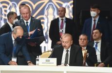 President Ilham Aliyev participates in meeting of CIS's councils of heads of state in Astana (PHOTO)