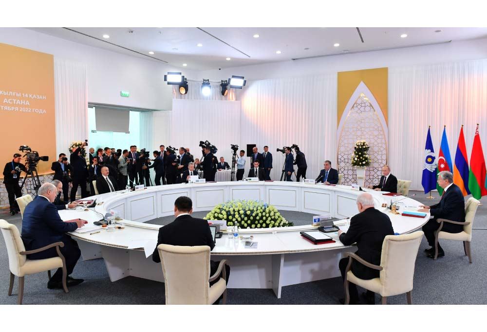Prezident İlham Əliyev Astanada MDB Dövlət Başçıları Şurasının iclasında iştirak edir (FOTO) (YENİLƏNİB)