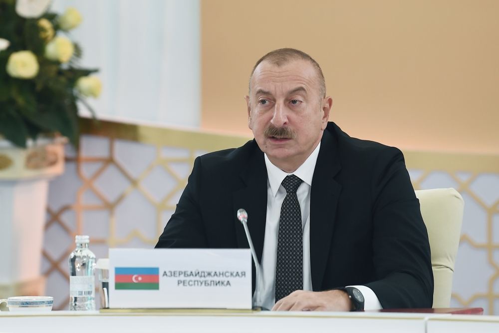 President Ilham Aliyev participates in meeting of CIS's councils of heads of state in Astana (PHOTO)