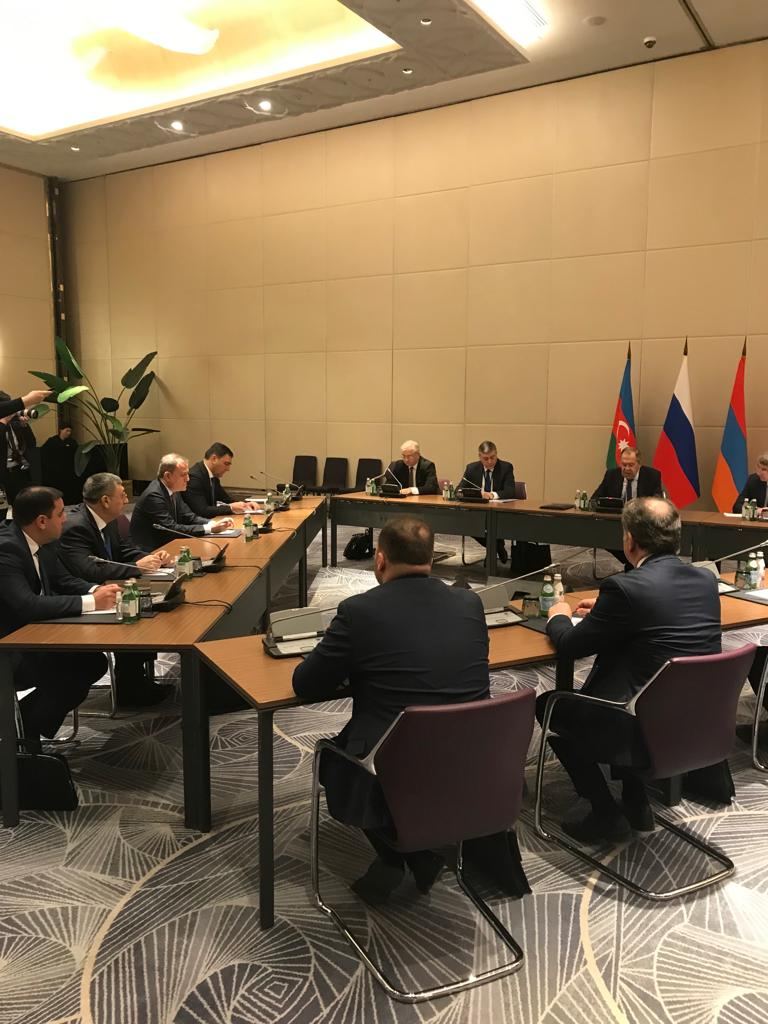 Meeting of Azerbaijani, Russian, Armenian FMs held in Astana  (PHOTO)