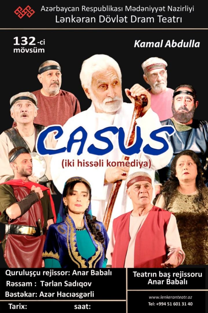 Kamal Abdullanın əsəri Lənkəran Dram Teatrında - “Casus”un premyerası olacaq (FOTO)