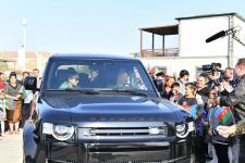 President Ilham Aliyev and First Lady Mehriban Aliyeva talk to residents of Aghali village, inquire about their conditions (PHOTO/VIDEO)