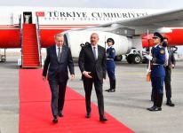 President Recep Tayyip Erdogan arrives in Azerbaijan for official visit - first official reception held at Zangilan Airport (PHOTO/VIDEO)
