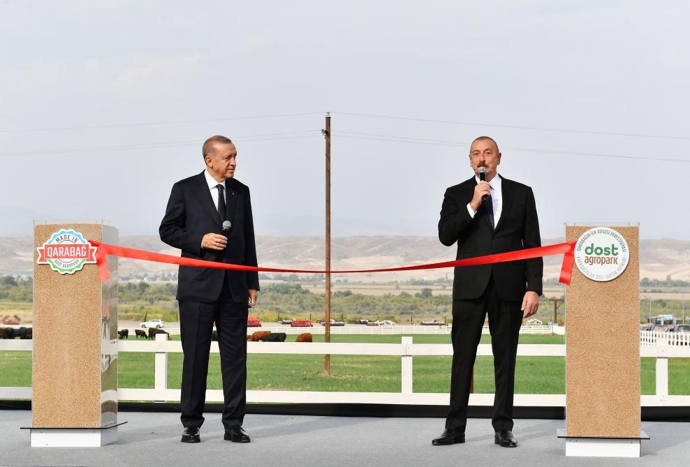 President Ilham Aliyev and President Erdogan attend opening of first stage of “Dost Agropark" smart agricultural complex in Zangilan (PHOTO/VIDEO)