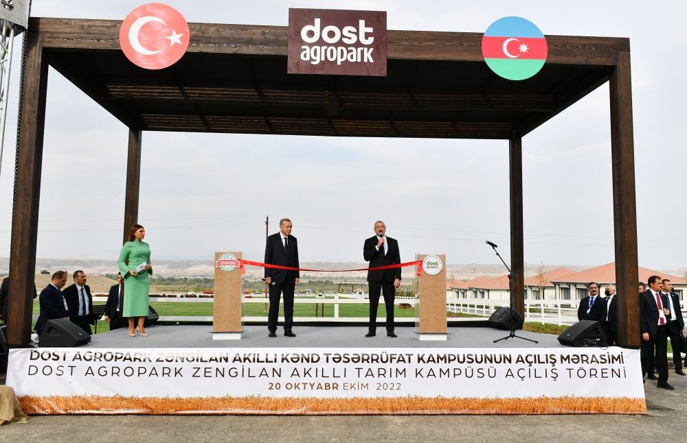 President Ilham Aliyev and President Erdogan attend opening of first stage of “Dost Agropark" smart agricultural complex in Zangilan (PHOTO/VIDEO)