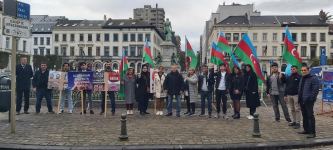 Protest against Armenian war crimes takes place in Brussels (PHOTO)
