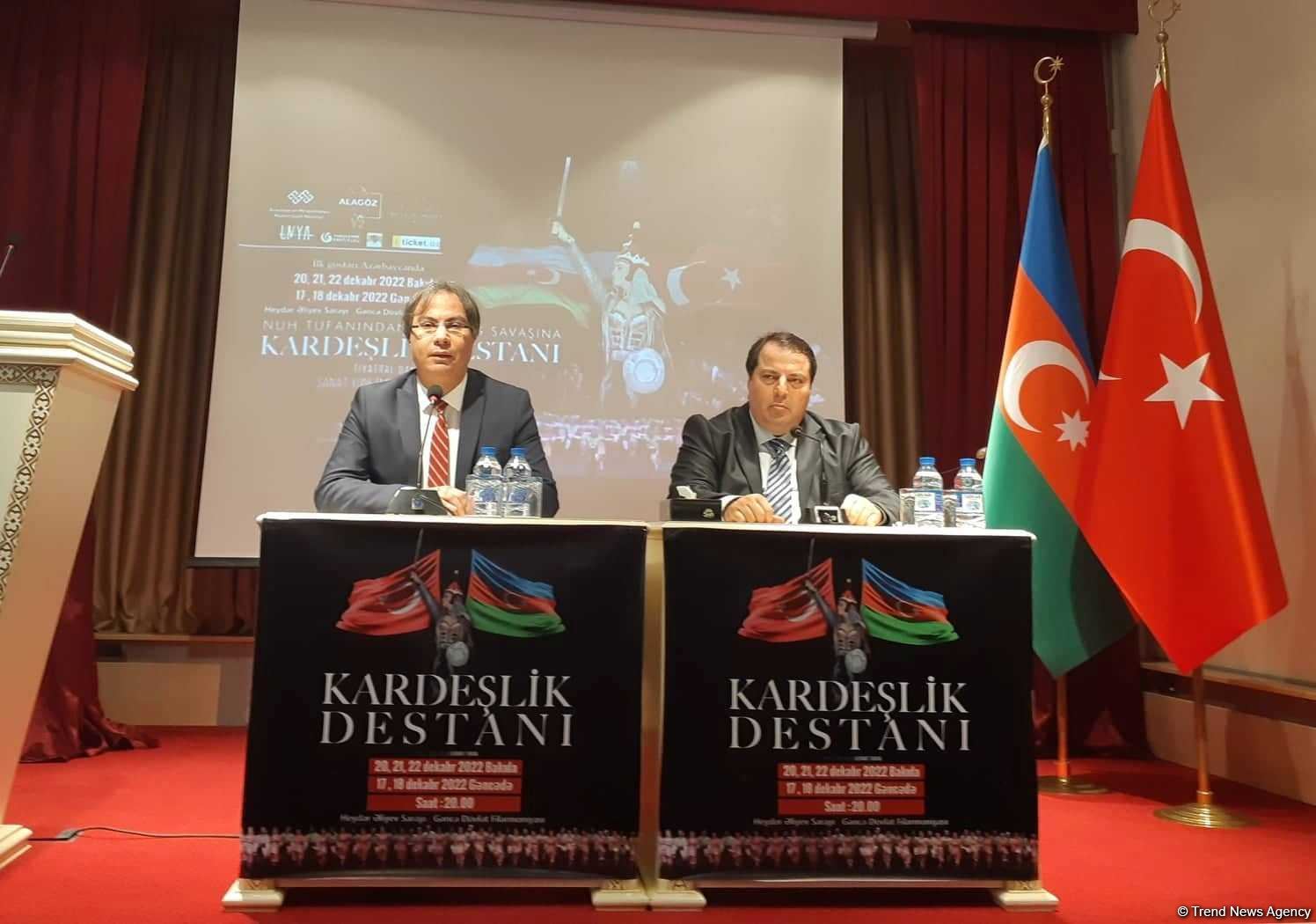 Мировое турне постановки "Эпос братства" начнется с Азербайджана