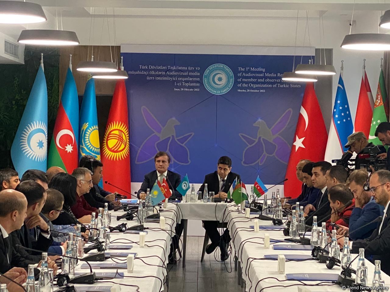Shusha Declaration of intent signed within 1st meeting of Audiovisual Media Regulators of Organization of Turkic States (PHOTO)