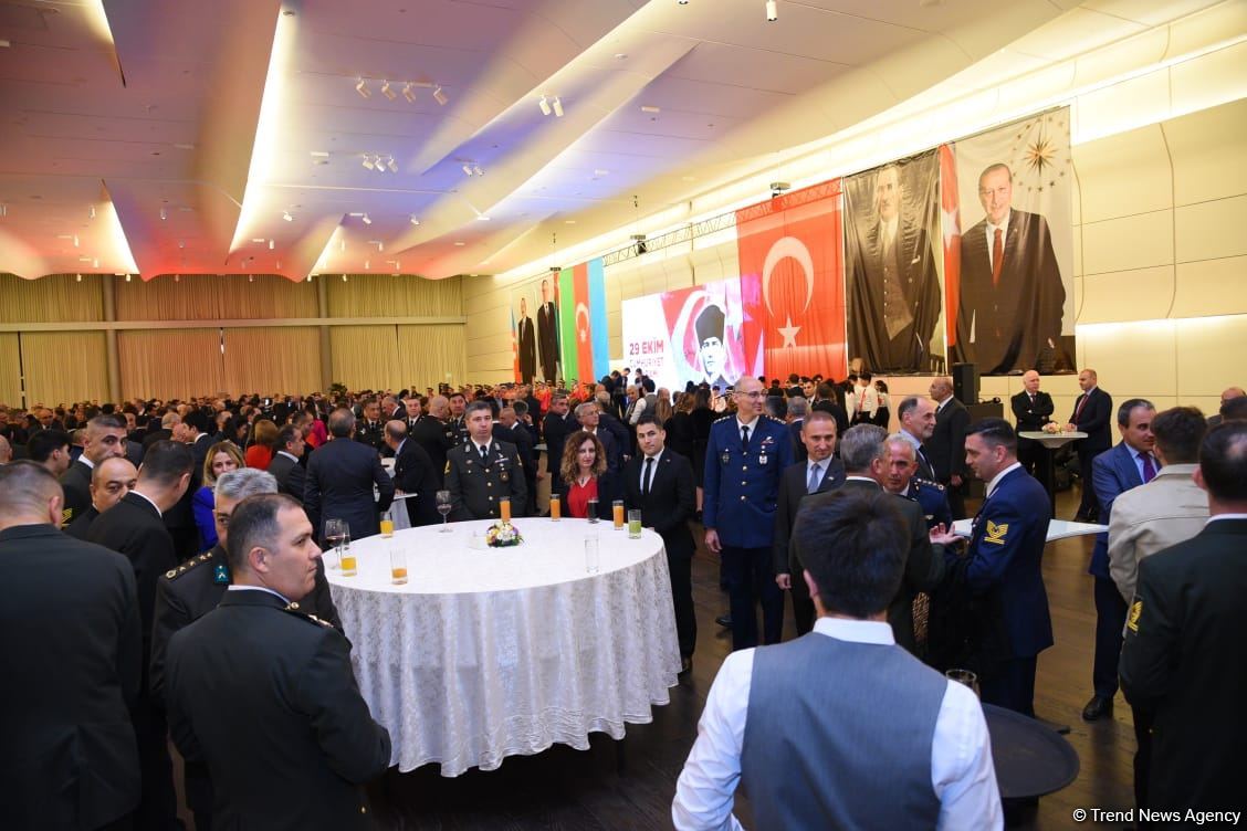 Baku hosts official reception on occasion of 99th anniversary of founding of Republic of Türkiye (PHOTO/VIDEO)