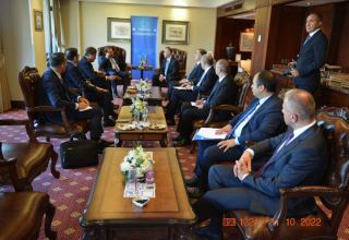 Azerbaijan's minister holds meetings with Organization of Turkic States' healthcare ministers (PHOTO)