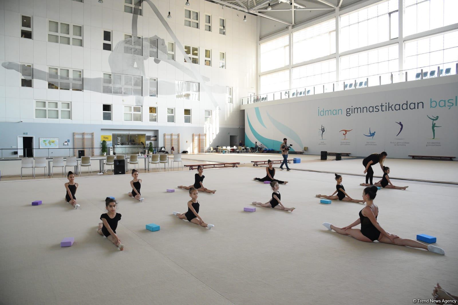 Milli Gimnastika Arenasında Gəncə və Masallı idmançılarının təlim-məşq toplanışı keçirilir (FOTO)