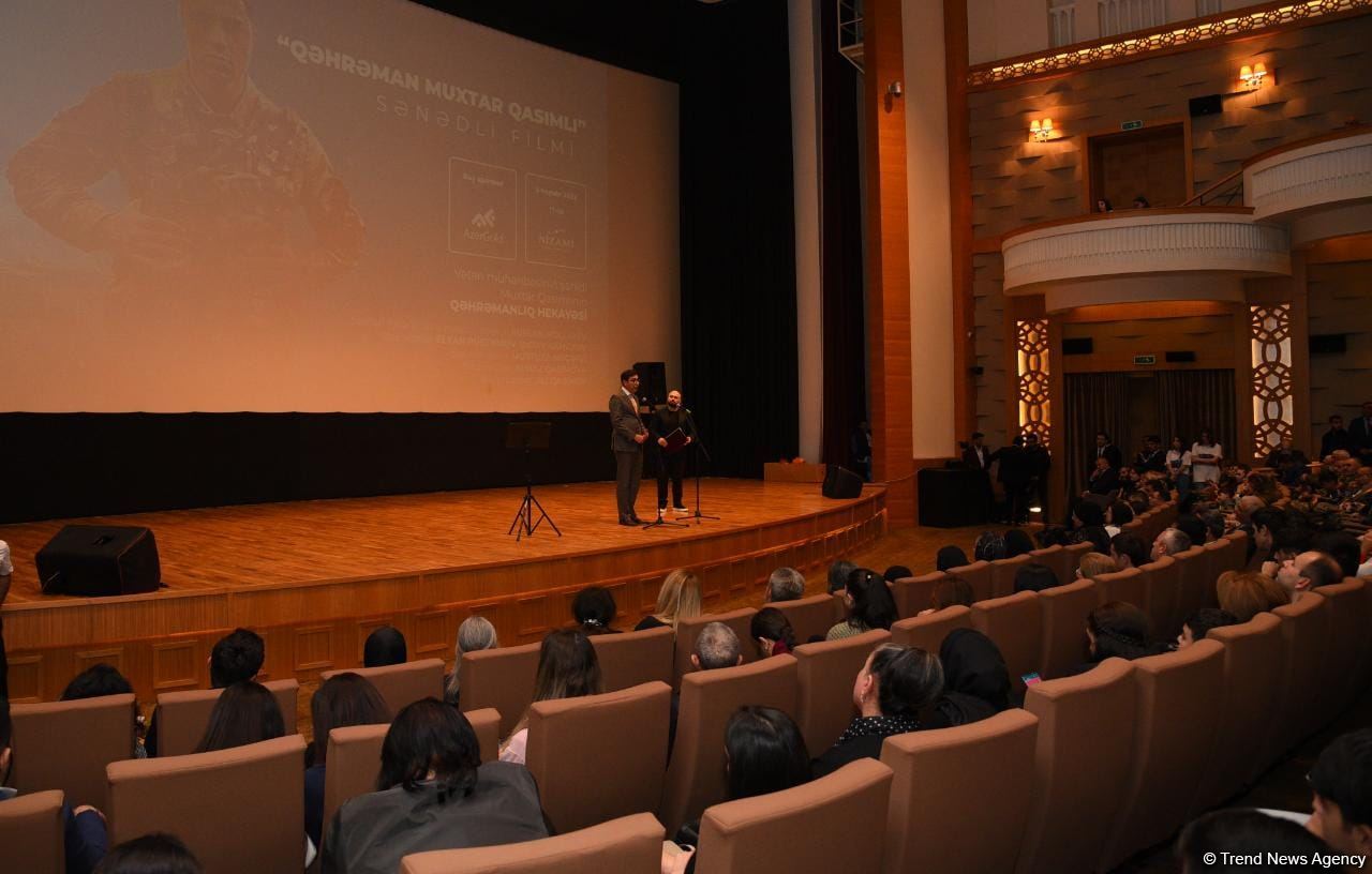 В Баку прошла презентация документального фильма, посвященного памяти шехида Мухтара Гасымлы (ФОТО)