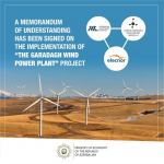 MoU on construction of wind power plant in Baku's Garadagh signed