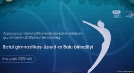 Competition of 6th Baku championship on trampolining kicks off (PHOTO)