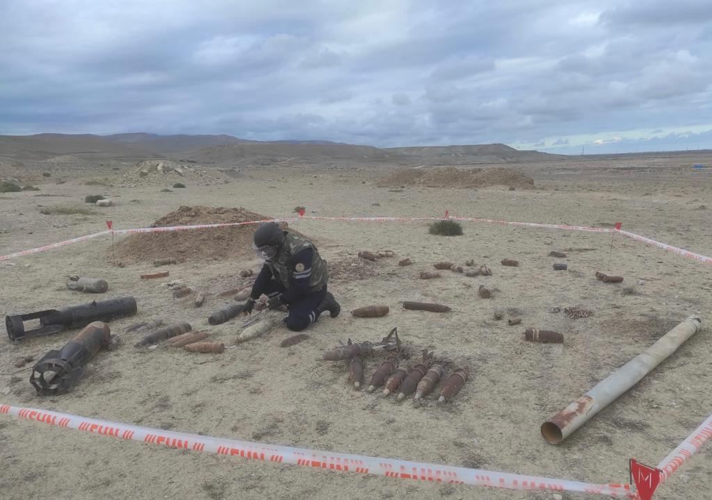 В Хызинском районе обнаружены военные боеприпасы (ФОТО)
