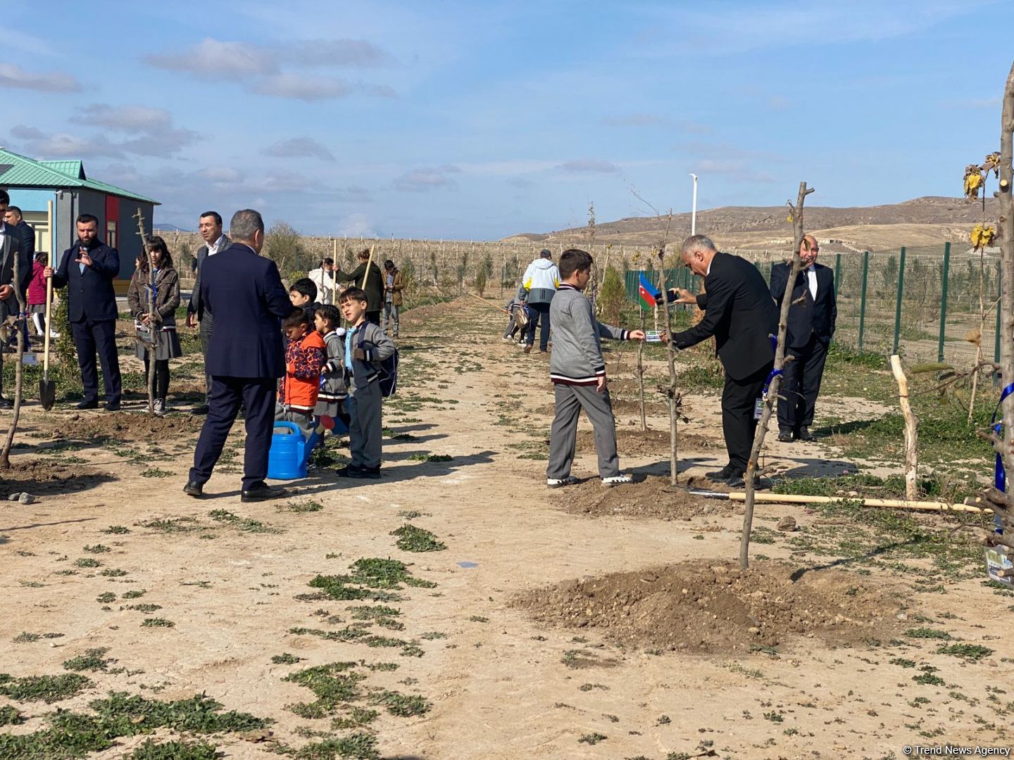 Fruit trees planted in Aghali village of Azerbaijan's liberated Zangilan district on Victory Day (PHOTO)