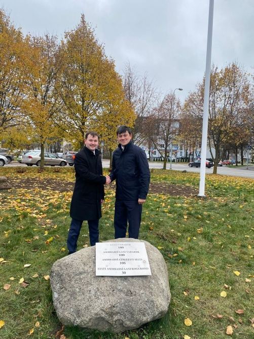 Фуад Мурадов посетил в Таллине Парк эстонско-азербайджанской дружбы (ФОТО)