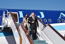 President Ilham Aliyev and First Lady Mehriban Aliyeva arrive in Uzbekistan on visit (PHOTO/VIDEO)