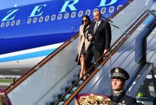 President Ilham Aliyev and First Lady Mehriban Aliyeva arrive in Uzbekistan on visit (PHOTO/VIDEO)