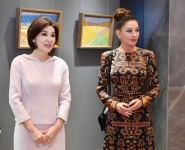 First Lady of Azerbaijan Mehriban Aliyeva viewed "Colors of Uzbekistan" exhibition in Samarkand (PHOTO/VIDEO)