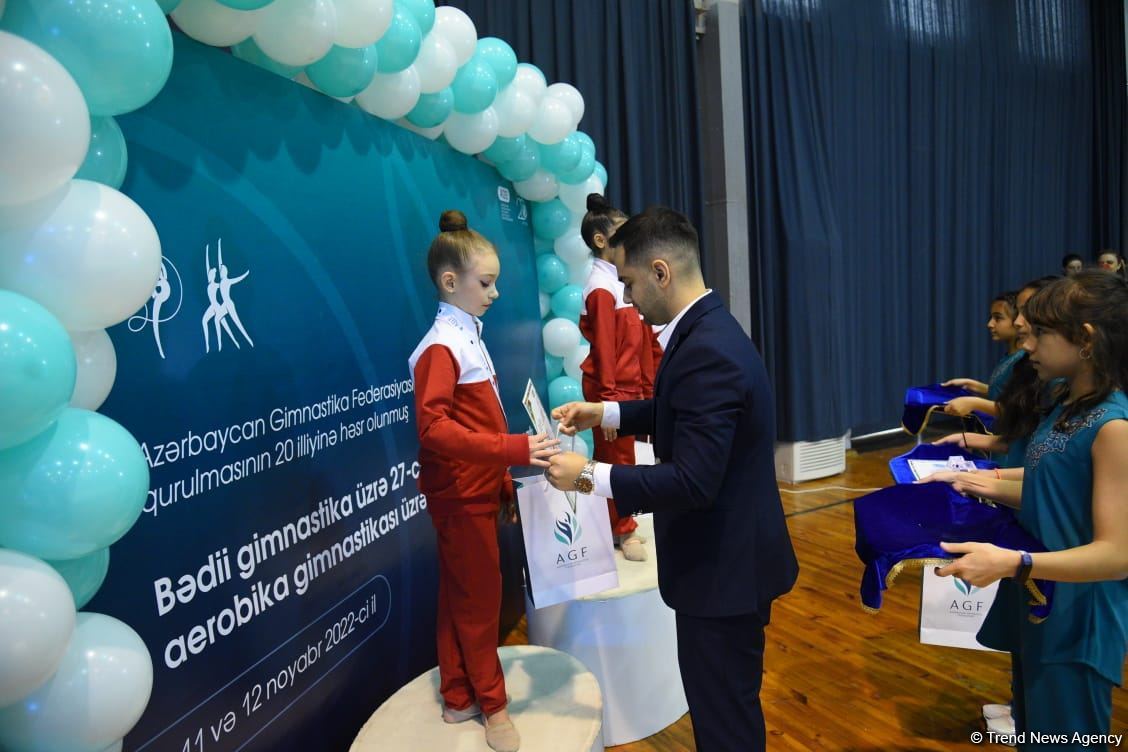 Competitions of 27th Baku Rhythmic Gymnastics and 6th Baku Aerobic Gymnastics Championships finishes (PHOTO)