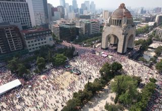 Tens of thousands protest Mexican president's electoral reform plan