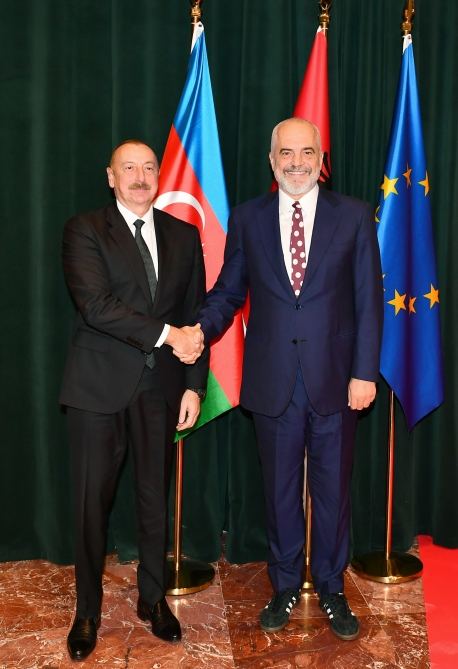 President Ilham Aliyev holds one-on-one meeting with Prime Minister of Albania Edi Rama (PHOTO/VIDEO)