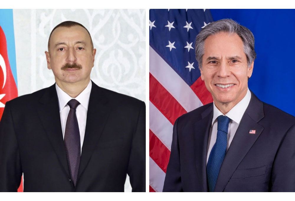 US Secretary of State calls President Ilham Aliyev
