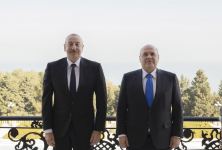 President Ilham Aliyev holds one-on-one meeting with Prime Minister of Russia Mikhail Mishustin (PHOTO/VIDEO)