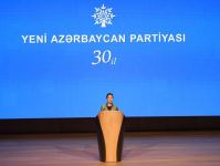 President Ilham Aliyev makes speech at event dedicated to 30th anniversary of New Azerbaijan Party (PHOTO/VIDEO)