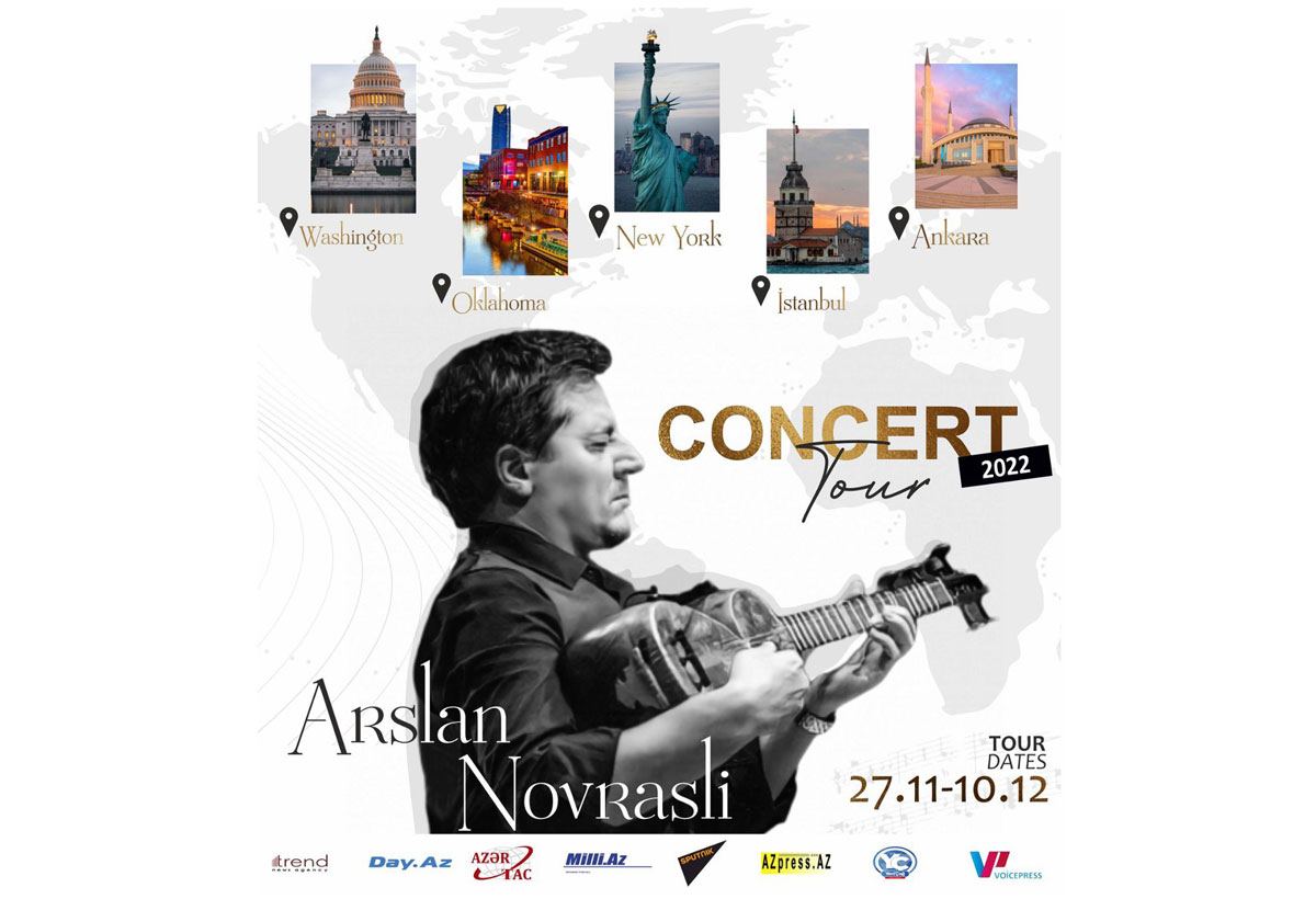 Большое концертное турне – исполнитель на таре Арслан Новрасли выступит в США и Турции