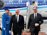 President Ilham Aliyev arrives in Serbia for official visit (PHOTO/VIDEO)