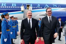 President Ilham Aliyev arrives in Serbia for official visit (PHOTO/VIDEO)