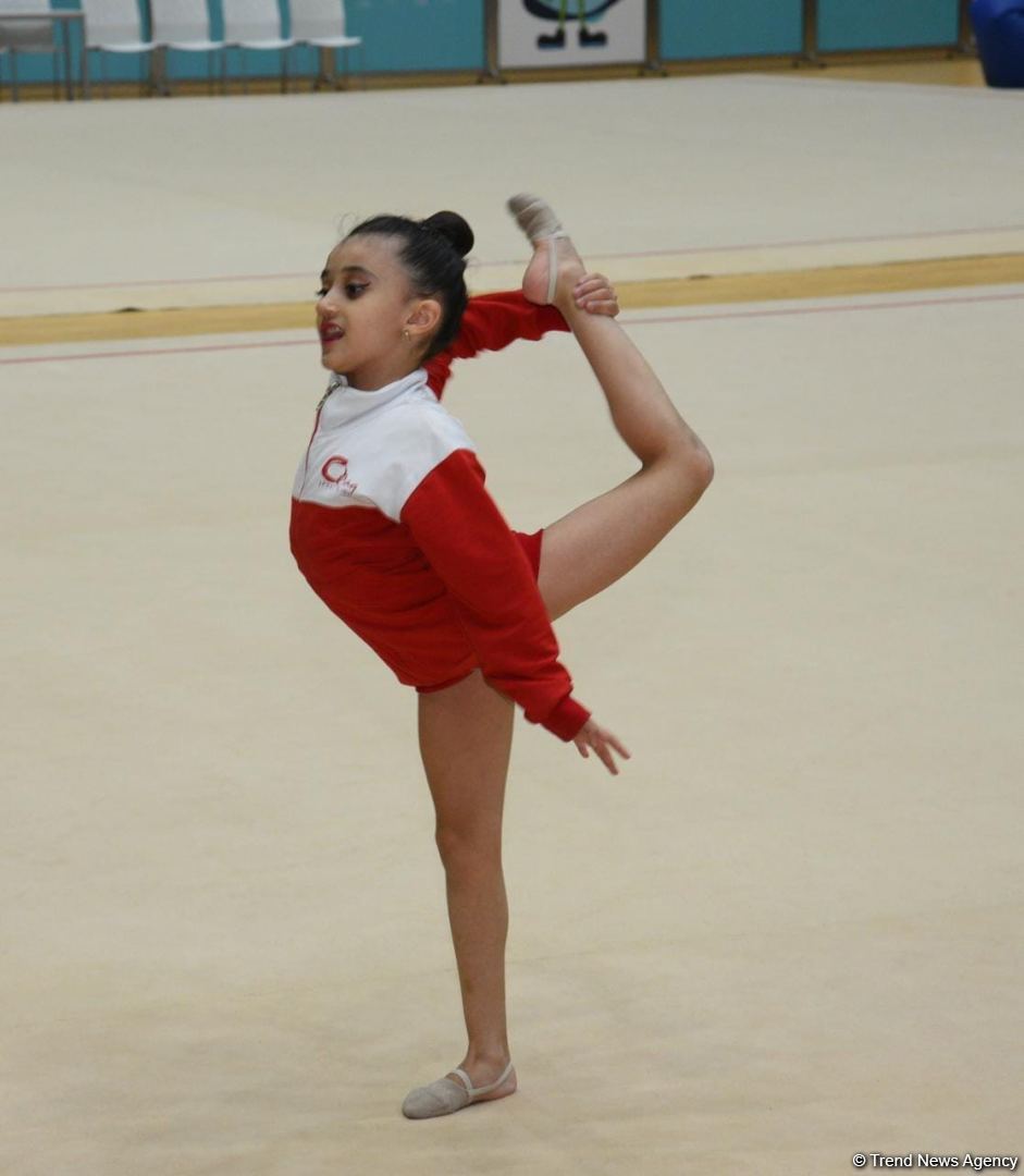 Training for First 'Ojag' International Rhythmic Gymnastics Cup being held in Baku (PHOTO)