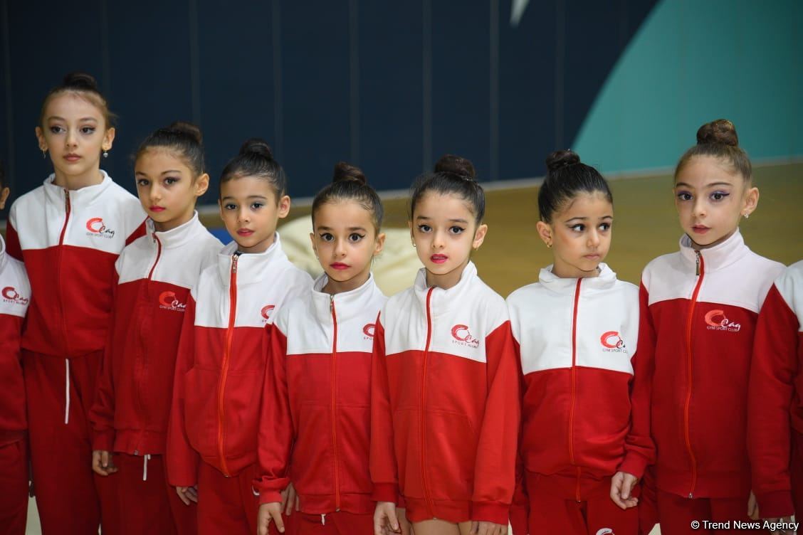 Training for First 'Ojag' International Rhythmic Gymnastics Cup being held in Baku (PHOTO)