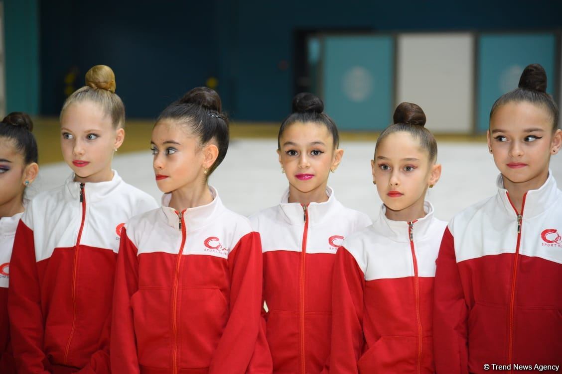 Training for First 'Ojag' International Rhythmic Gymnastics Cup being held in Baku (PHOTO)