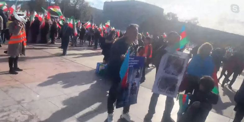 Action in support of Azerbaijanis residing in Iran being held in Geneva (PHOTO)