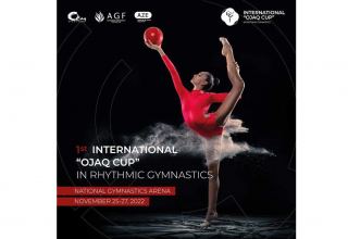 Second day of 1st Ojag International Rhythmic Gymnastics Cup being held in Baku