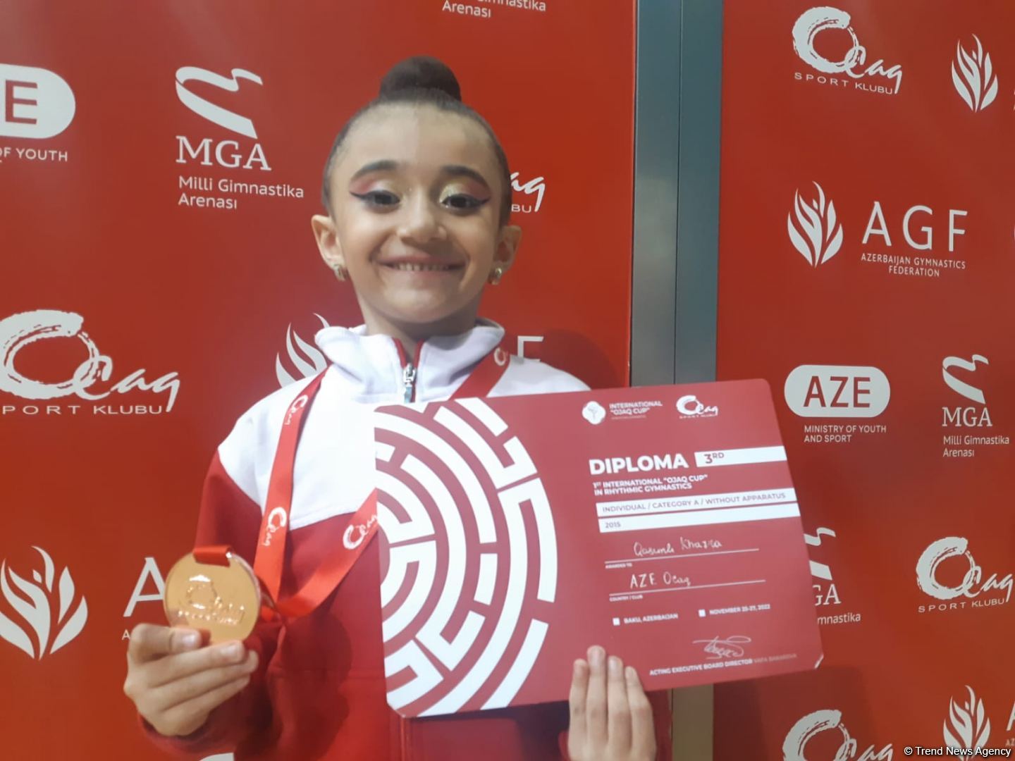 Счастлива быть в числе медалистов 1-го Международного кубка "Оджаг" – юная спортсменка