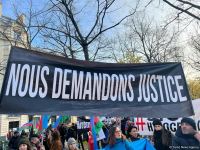 Members of Azerbaijani diaspora hold rally against anti-Azerbaijani resolution in Paris (PHOTO/VIDEO)