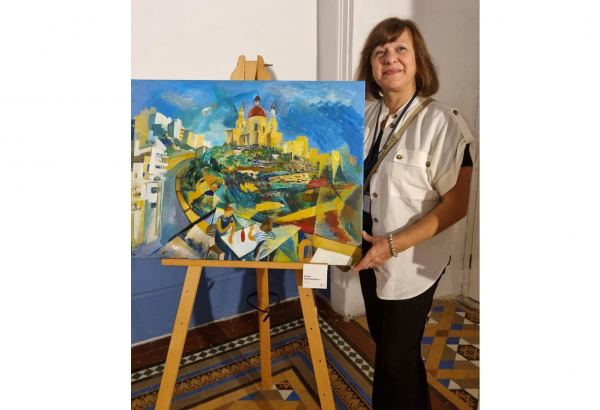 Азербайджанская художница приняла участие в международном проекте Art Camp Malta (ФОТО)