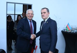 Глава МИД Азербайджана встретился с верховным представителем ЕС (ФОТО)